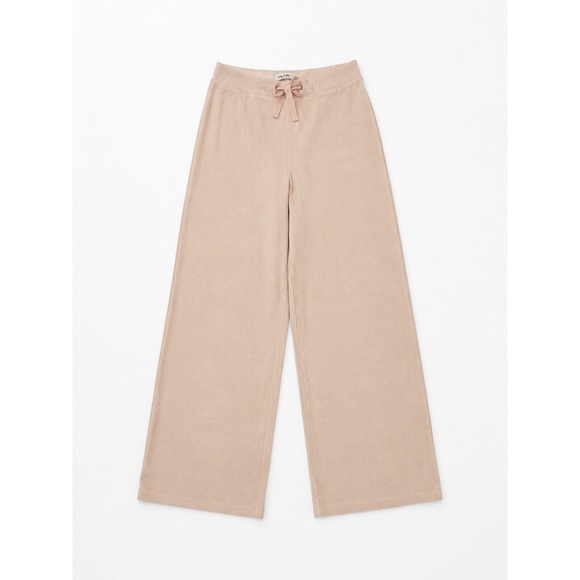 Gilly Hicks Other - Gilly Hicks Hollister Pink Ribbed Velour‎ Wide Leg Lounge Pants Small Corduroy